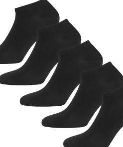 Urberg Bamboo Shaftless Sock 5-Pack Black Beauty Discount