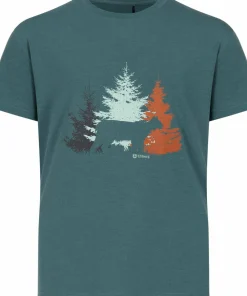Urberg Juniors' Bamboo Print Tee Silver Pine Outlet
