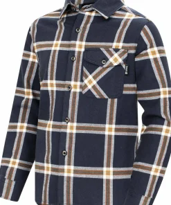 Urberg Juniors' Flanell Shirt Blue Nights/Deep Lichen Green Clearance