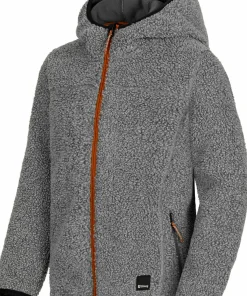 Urberg Juniors' Pile Hoodie Grey Melange Clearance