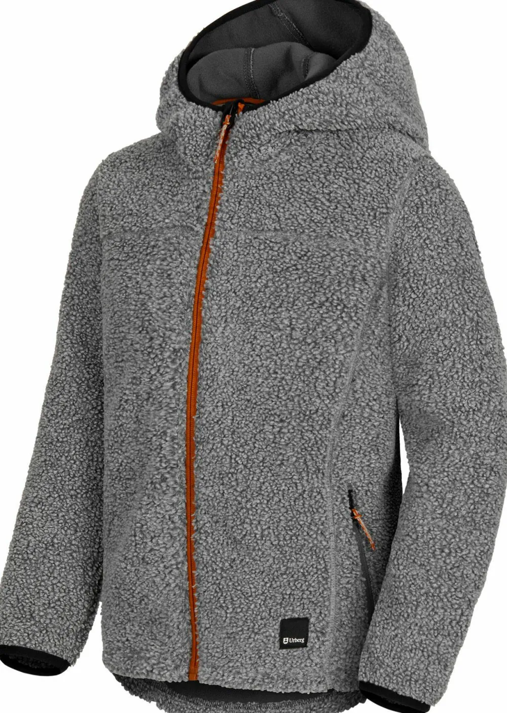 Urberg Juniors' Pile Hoodie Grey Melange Clearance
