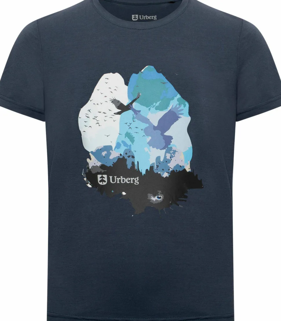 Urberg Juniors' Printed Tree Tee Midnight Navy