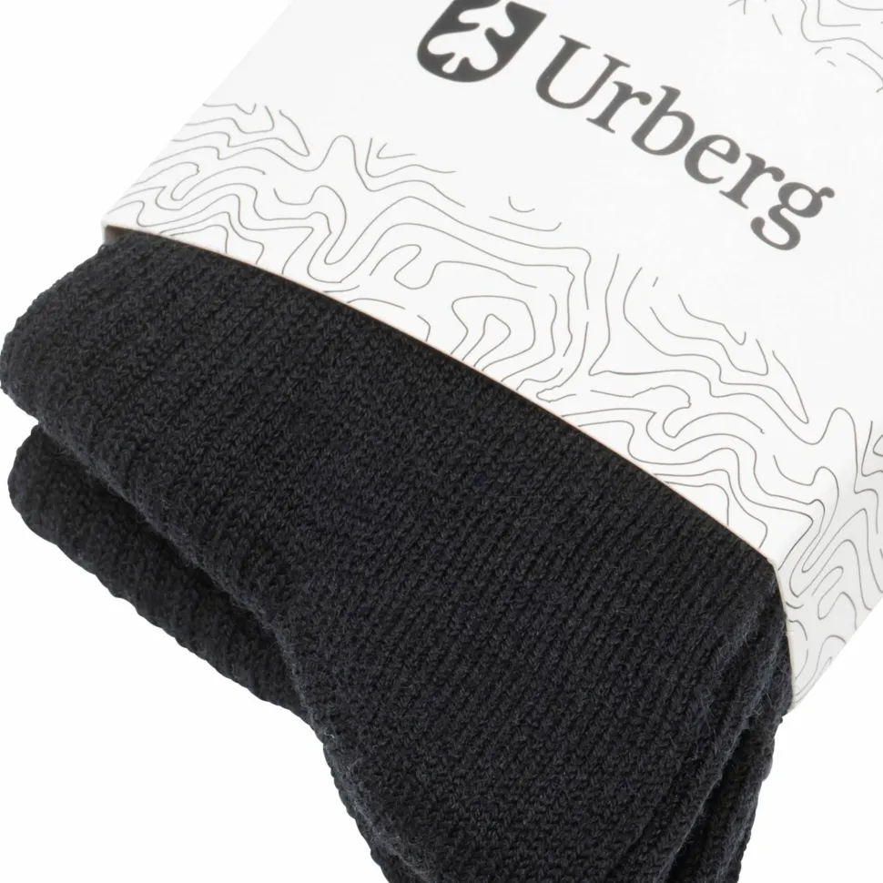 Urberg Juniors' Thicker Every Day Merino Wool Sock 3p Black Beauty