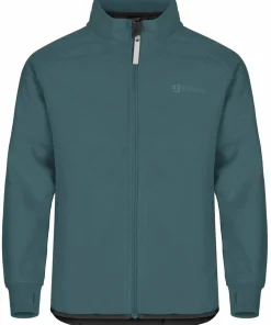 Urberg Juniors' Vindeln Wind Fleece Jacket Silver Pine