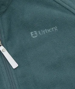 Urberg Juniors' Vindeln Wind Fleece Jacket Silver Pine