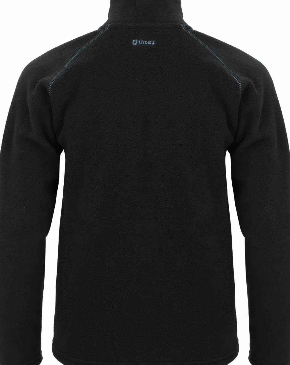 Urberg Kids' Tyldal Fleece Jacket Black Beauty/blue Horizon