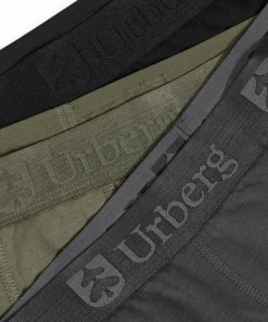 Urberg Men's Isane 3-pack Bamboo Boxers Grey/Black/Green New