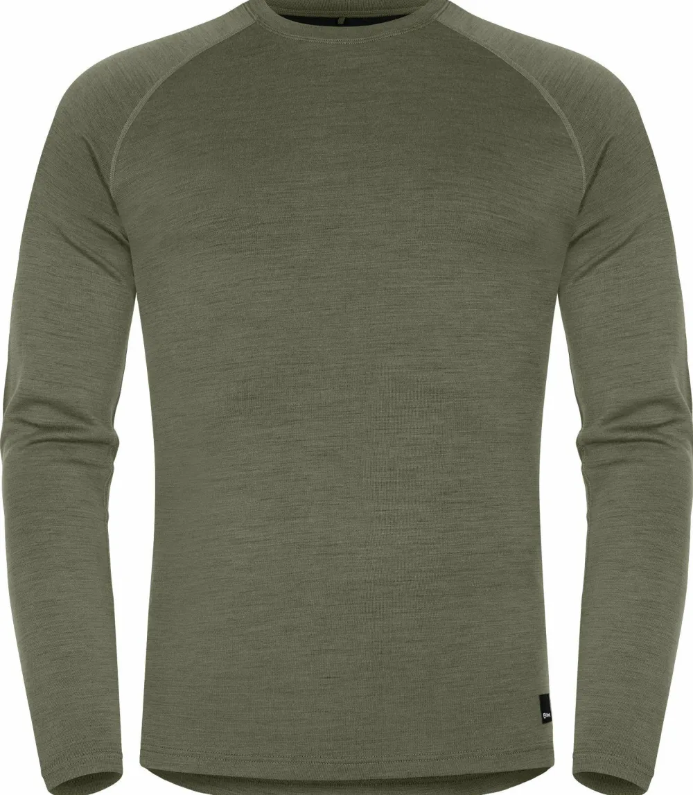 Urberg Men's Selje Merino-Bamboo Top Deep Lichen Green Clearance