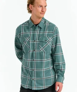 Urberg Men's Two Pocket Flanell Shirt Blue Nights/Deep Lichen Green Sale
