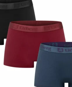 Urberg Women's Isane 3-pack Bamboo Boxers Cabarnet/Midnight Navy/Black Beauty Cabarnet+Midnight Navy+Black Beauty Clearance