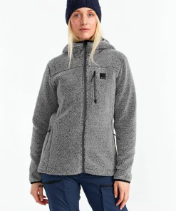 Urberg Women's Pile Hoodie Grey Melange Discount