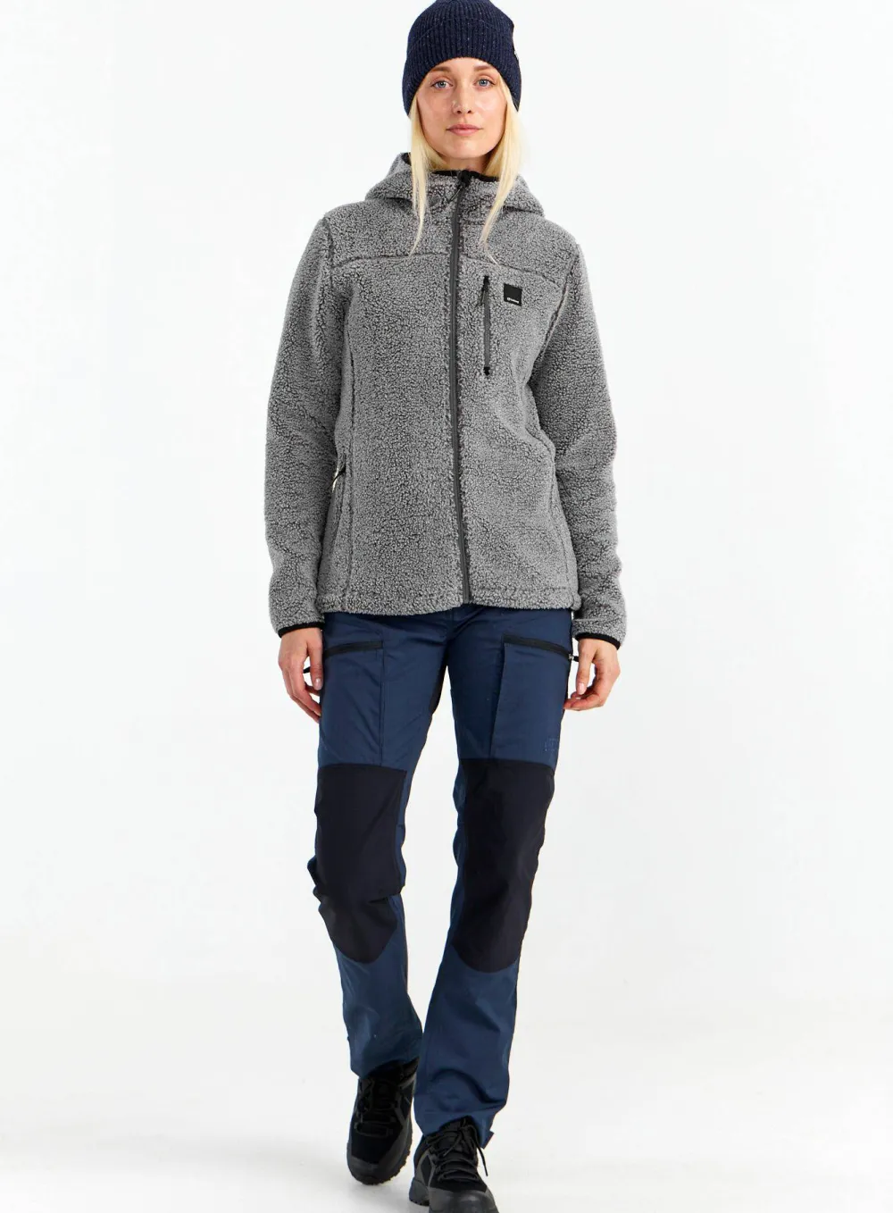 Urberg Women's Pile Hoodie Grey Melange Discount