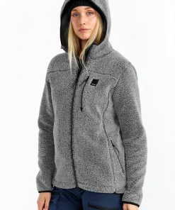 Urberg Women's Pile Hoodie Grey Melange Discount