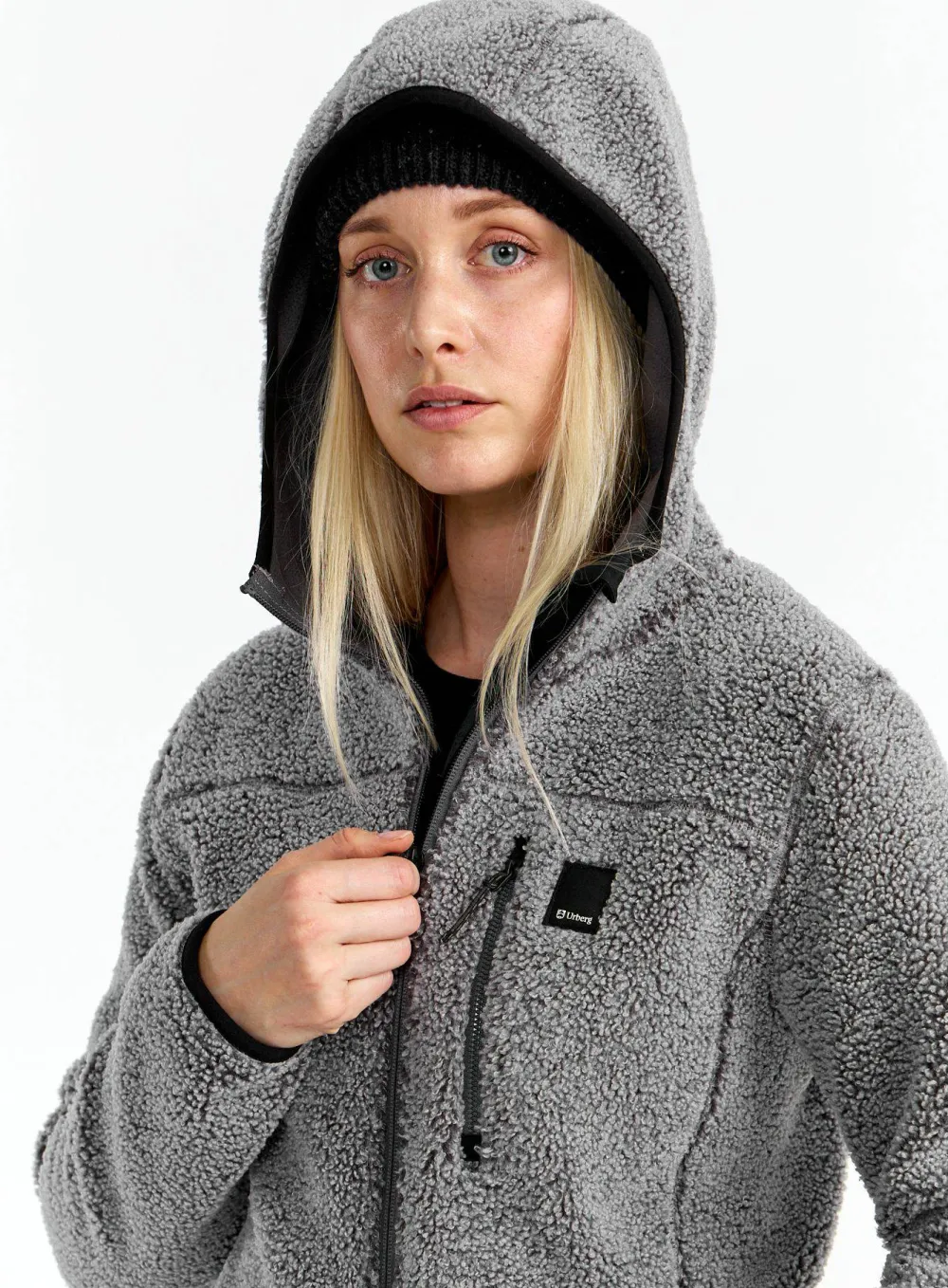 Urberg Women's Pile Hoodie Grey Melange Discount