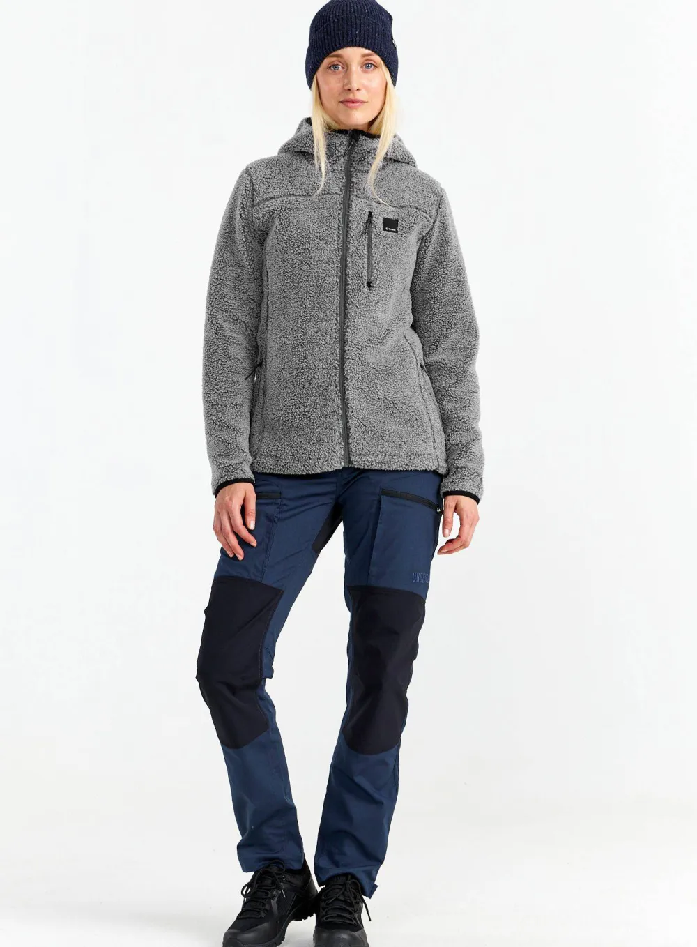 Urberg Women's Pile Hoodie Grey Melange Discount