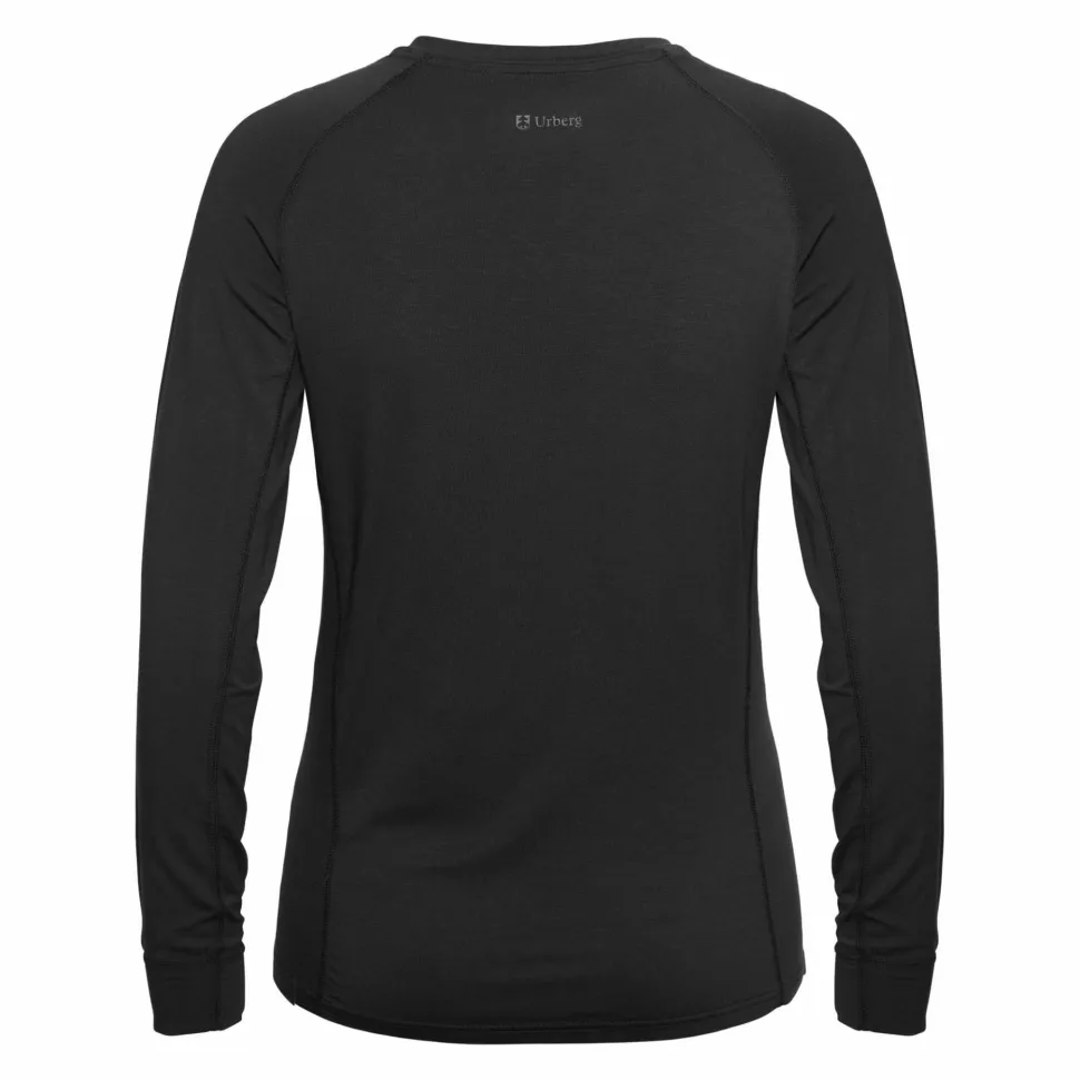 Urberg Women's Solid Tree Base Layer Top Black Beauty