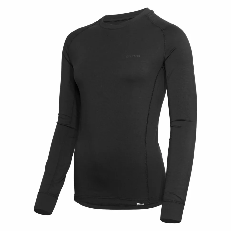 Urberg Women's Solid Tree Base Layer Top Black Beauty