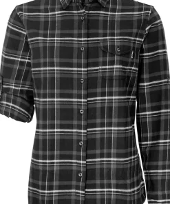 Urberg Women's Trollstein LS Flannel Shirt Black Beauty