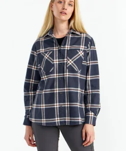 New Women's Two Pocket Flanell Shirt Damtröjor & Skjortor