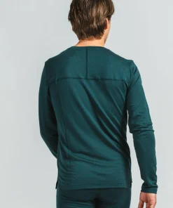 Varg Men's Fjällnäs Baselayer Top Dark Emerald Green New
