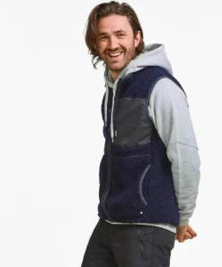 Varg Men's Vargön Wool Vest Navy Blue