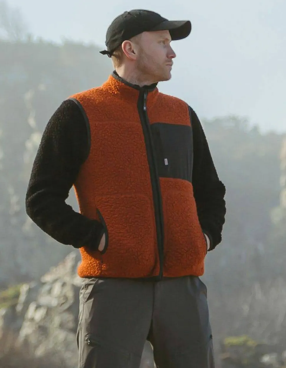 Varg Men's Vargön Wool Vest Retro Orange