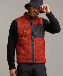 Varg Men's Vargön Wool Vest Retro Orange