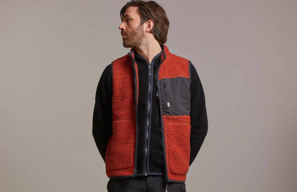 Varg Men's Vargön Wool Vest Retro Orange