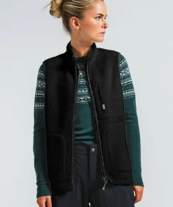 Varg Women's Vargön Fat Wool Vest Black Granite