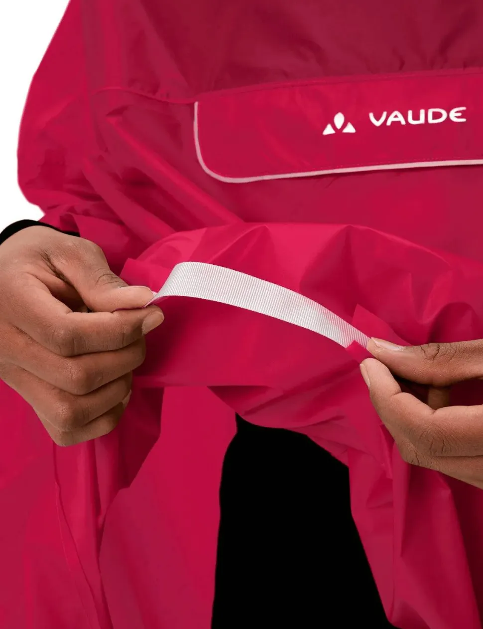 VAUDE Unisex Valdipino Rain Poncho Red Uni