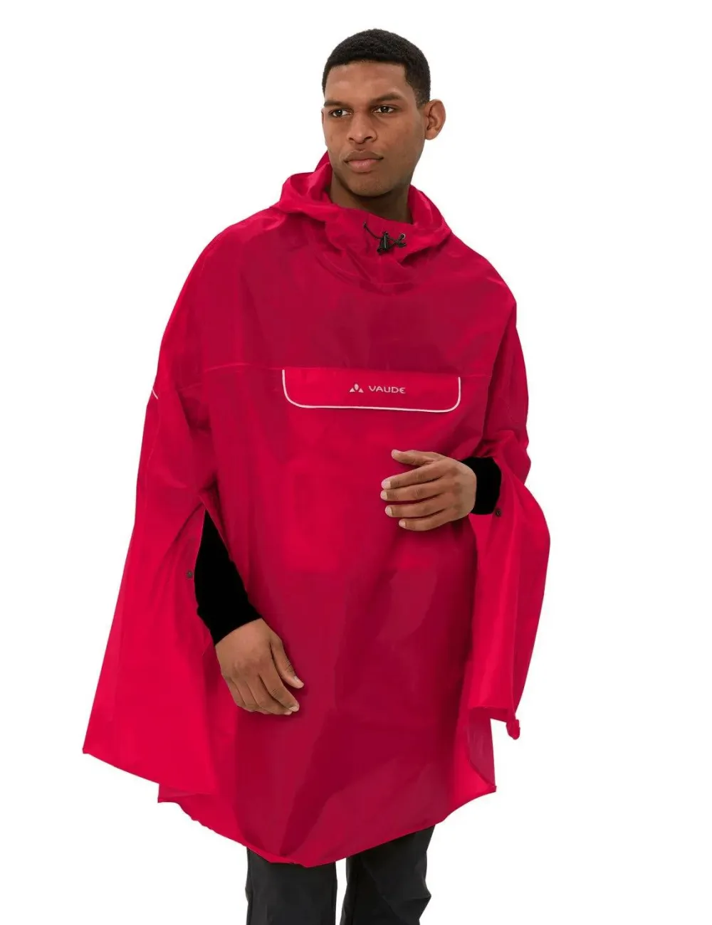 VAUDE Unisex Valdipino Rain Poncho Red Uni New