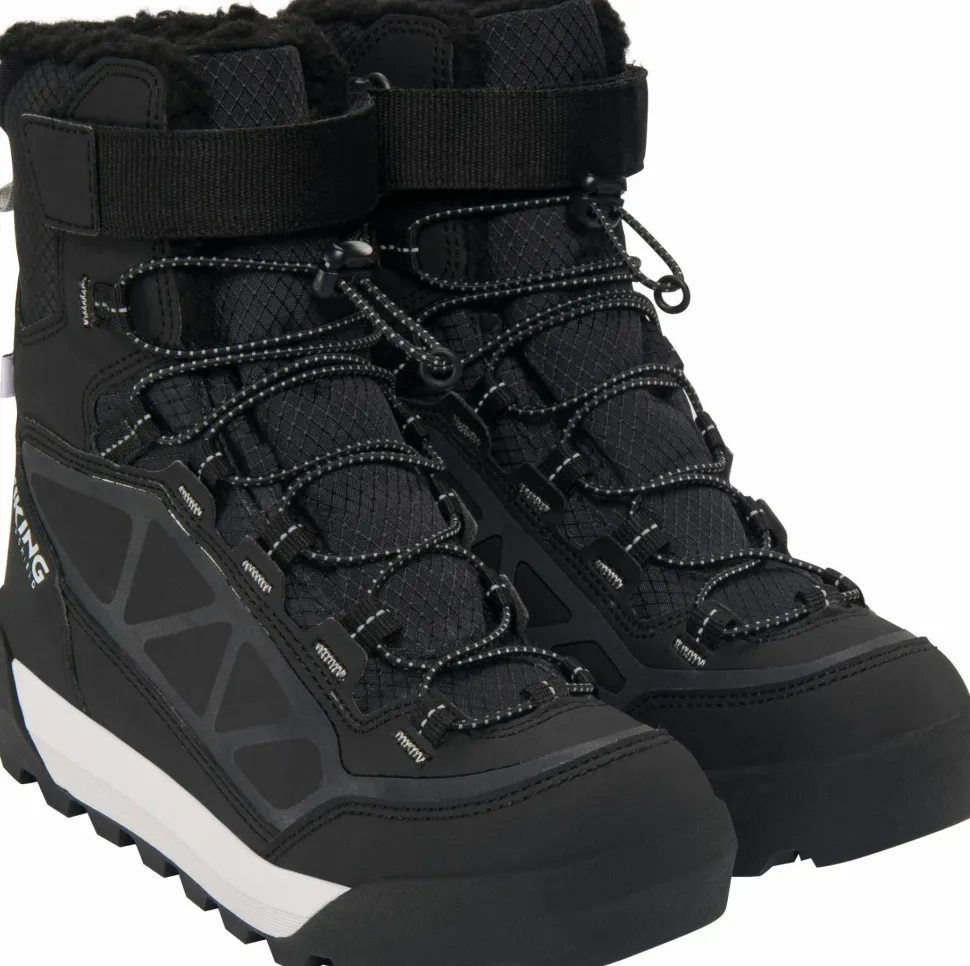 Viking Footwear Juniors Constrictor Warm Sc Waterproof 1v Sl Black