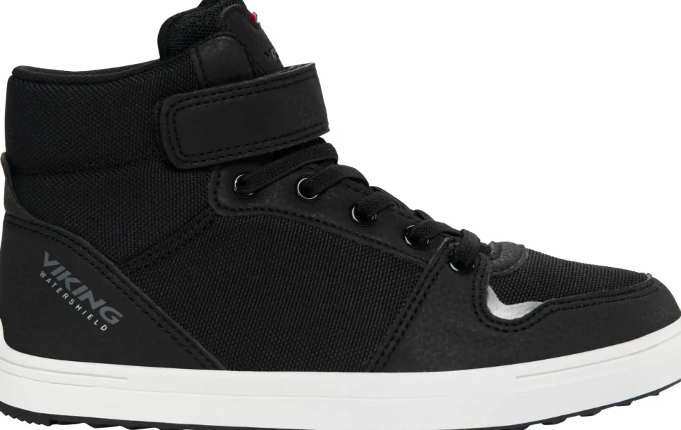 Viking Footwear Junior's Leon Mid Waterproof 1v Black/eggshell