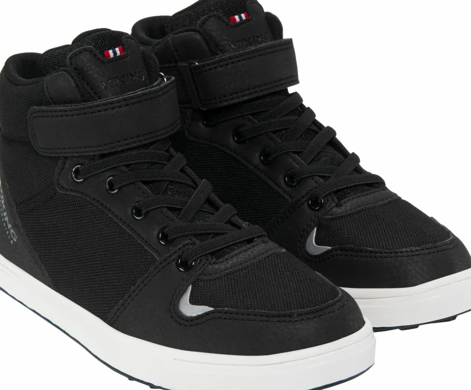 Viking Footwear Junior's Leon Mid Waterproof 1v Black/eggshell