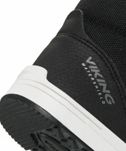 Viking Footwear Junior's Leon Mid Waterproof 1v Black/eggshell