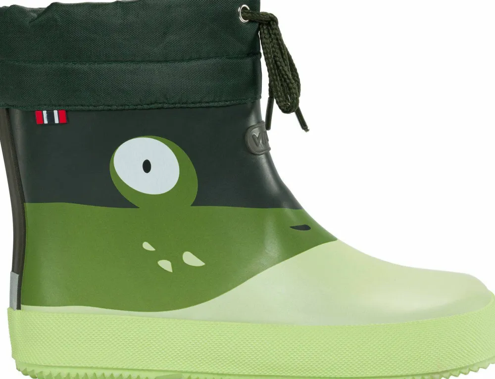 Viking Footwear Kids' Alv Barefoot Paw Print Light Green/Green Best