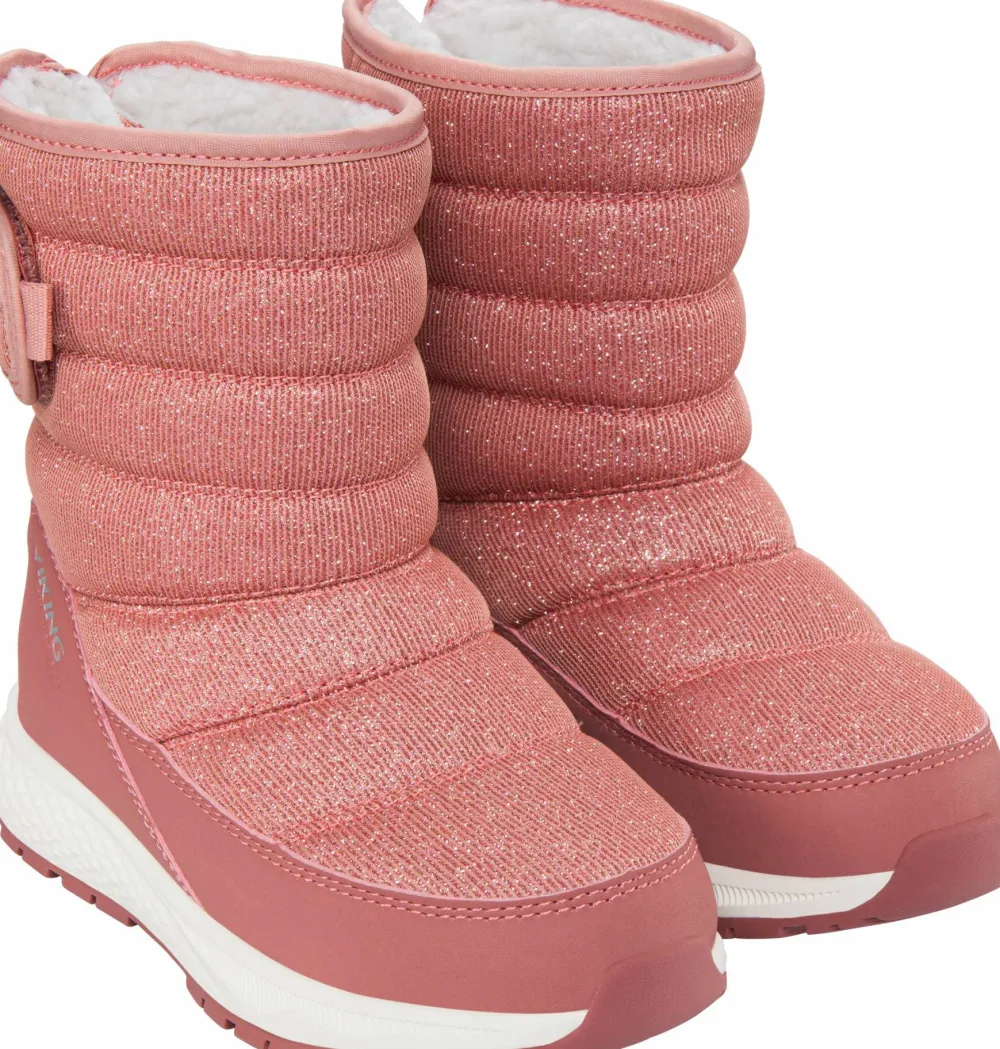 Best Kid's Equip Glitter Warm Waterproof Pull On Barn Vandringsskor Barn