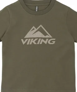 Viking Footwear Kids' Funtime T-Shirt Olive Sale
