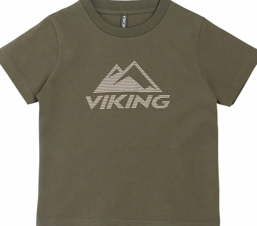 Viking Footwear Kids' Funtime T-Shirt Olive Sale