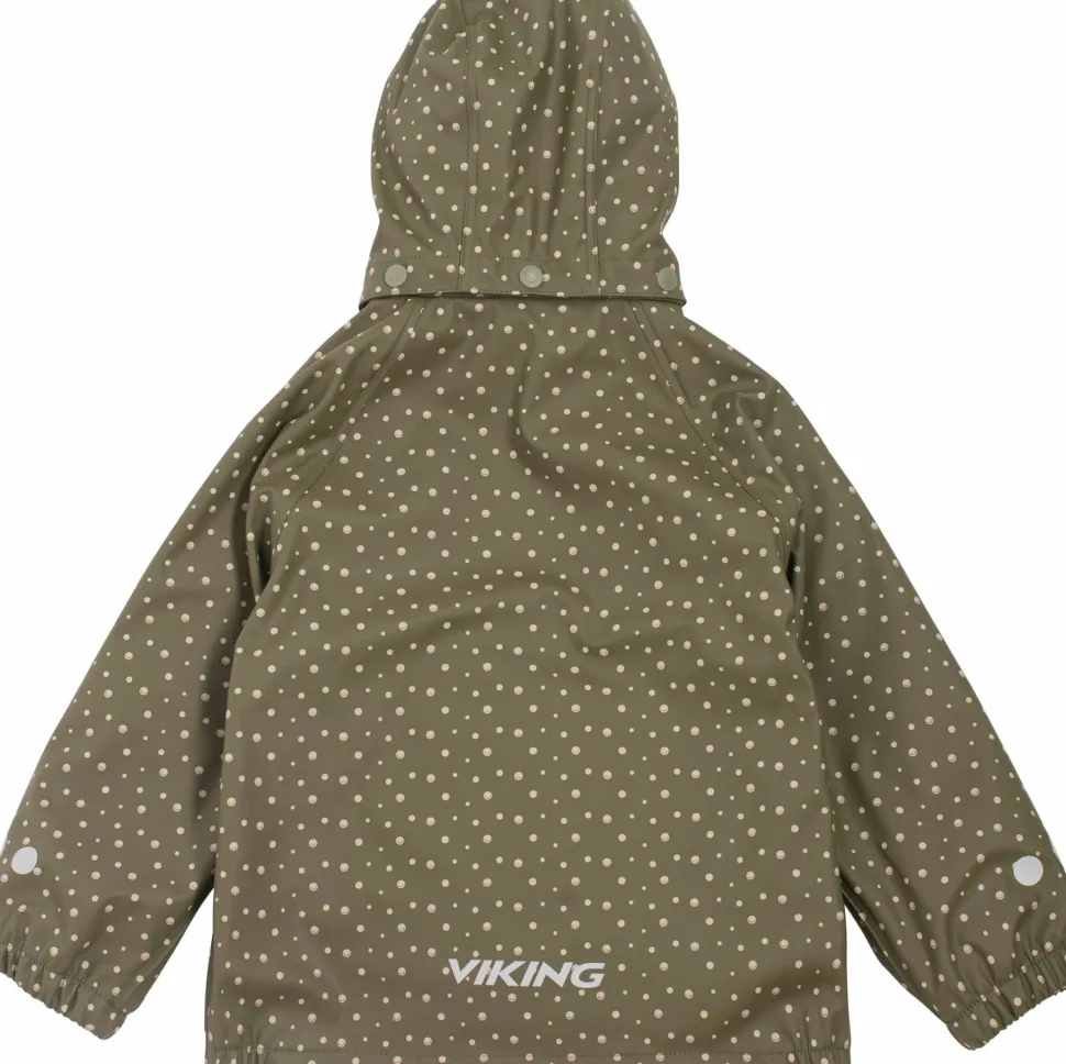 Viking Footwear Kids' Jolly Print Rainset Olive