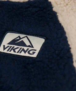 Viking Footwear Kids' Play Reversible Pile Jacket Navy