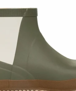 Viking Footwear Seilas Heritage Low Rubber Boot Olive/Brown Clearance