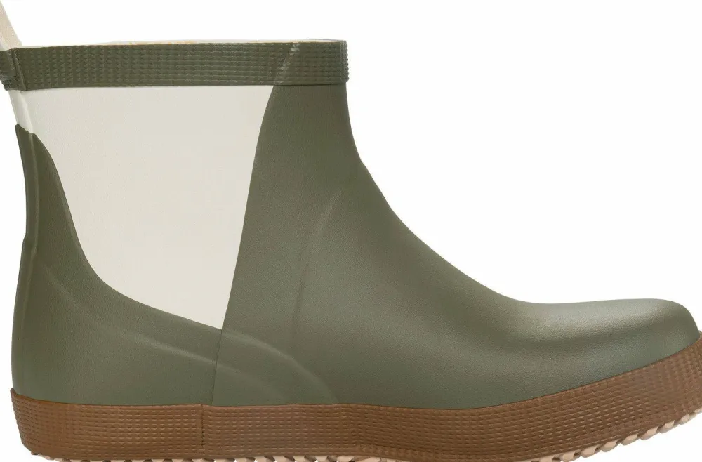Viking Footwear Seilas Heritage Low Rubber Boot Olive/Brown Clearance