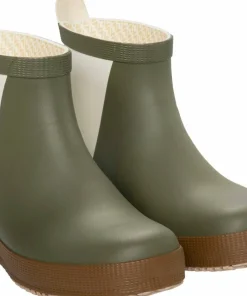 Viking Footwear Seilas Heritage Low Rubber Boot Olive/Brown Clearance