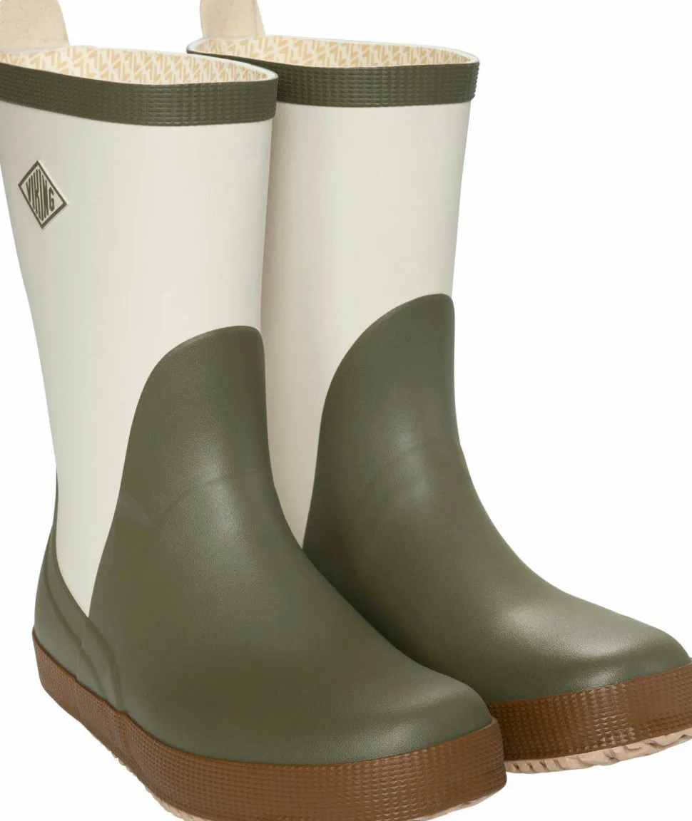 Viking Footwear Seilas Heritage Rubber Boot Olive/brown