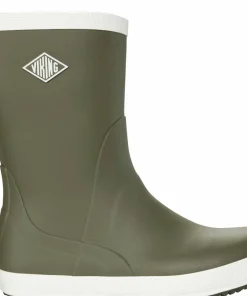 Viking Footwear Seilas Heritage Rubber Boot Olive/eggshell