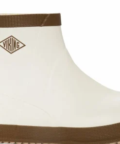 Viking Footwear Seilas Heritage Low Rubber Boot Cream/Brown Hot