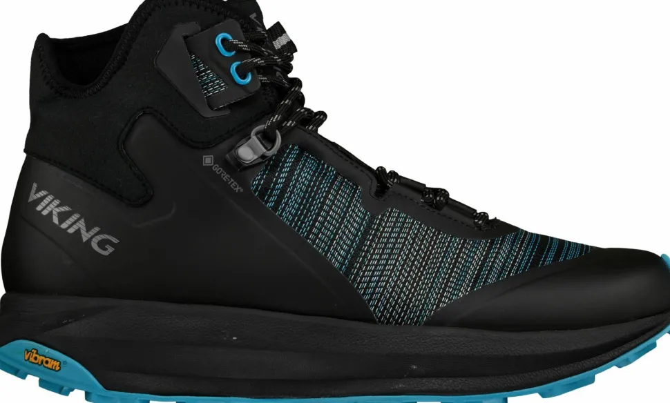 Viking Footwear Unisex Cerra Speed Mid GORE-TEX Black/Aqua