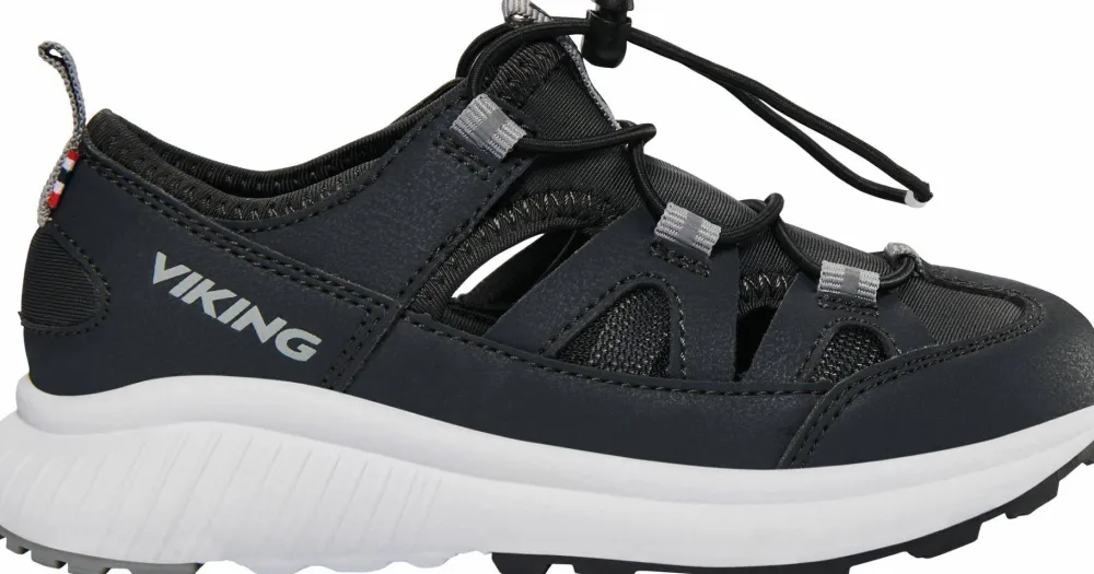 Viking Kids' Aery Sandal Speedlace Black/Grey Hot