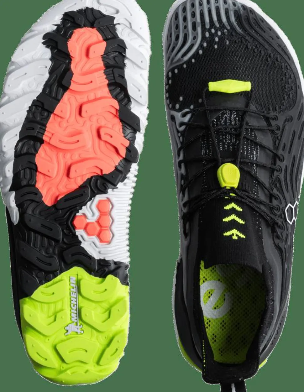 Vivobarefoot Men's Hydra ESC Obsidian/Safety Yellow